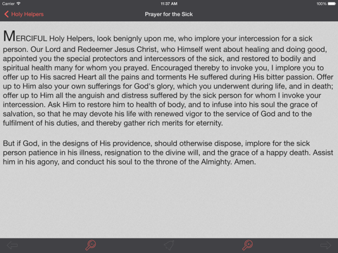 Screenshot #5 for Fourteen Holy Helpers Lite: Catholic Novena and Prayers