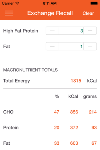 Dietitian's Calculator screenshot 3