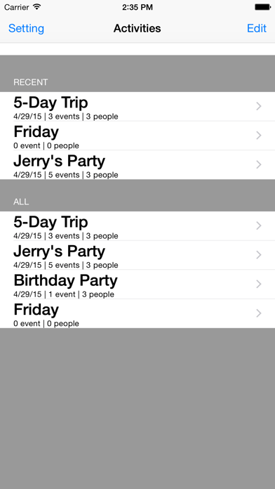 Cost:Go app screenshot