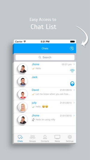 NiftyChat - Simple chat app(圖3)-速報App