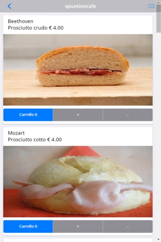 SpuntinoCafè screenshot 2