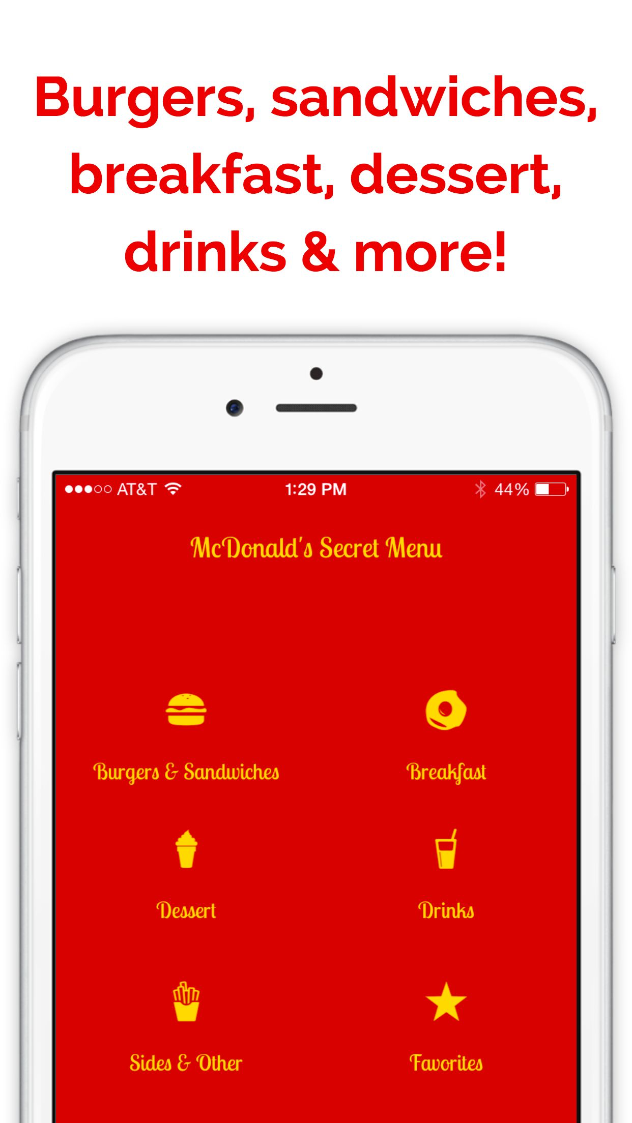 Secret Menu for McDonald's