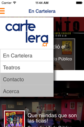 CarteleraCR screenshot 2