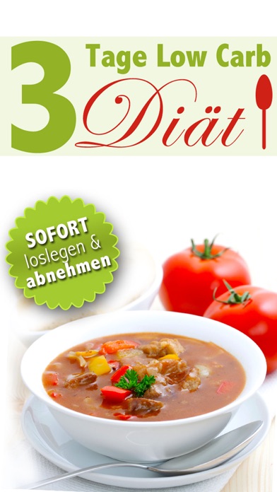 Screenshot #1 pour 3 Tage Low Carb Diät - Abnehmen übers Wochenende, schlank ohne Kohlenhydrate