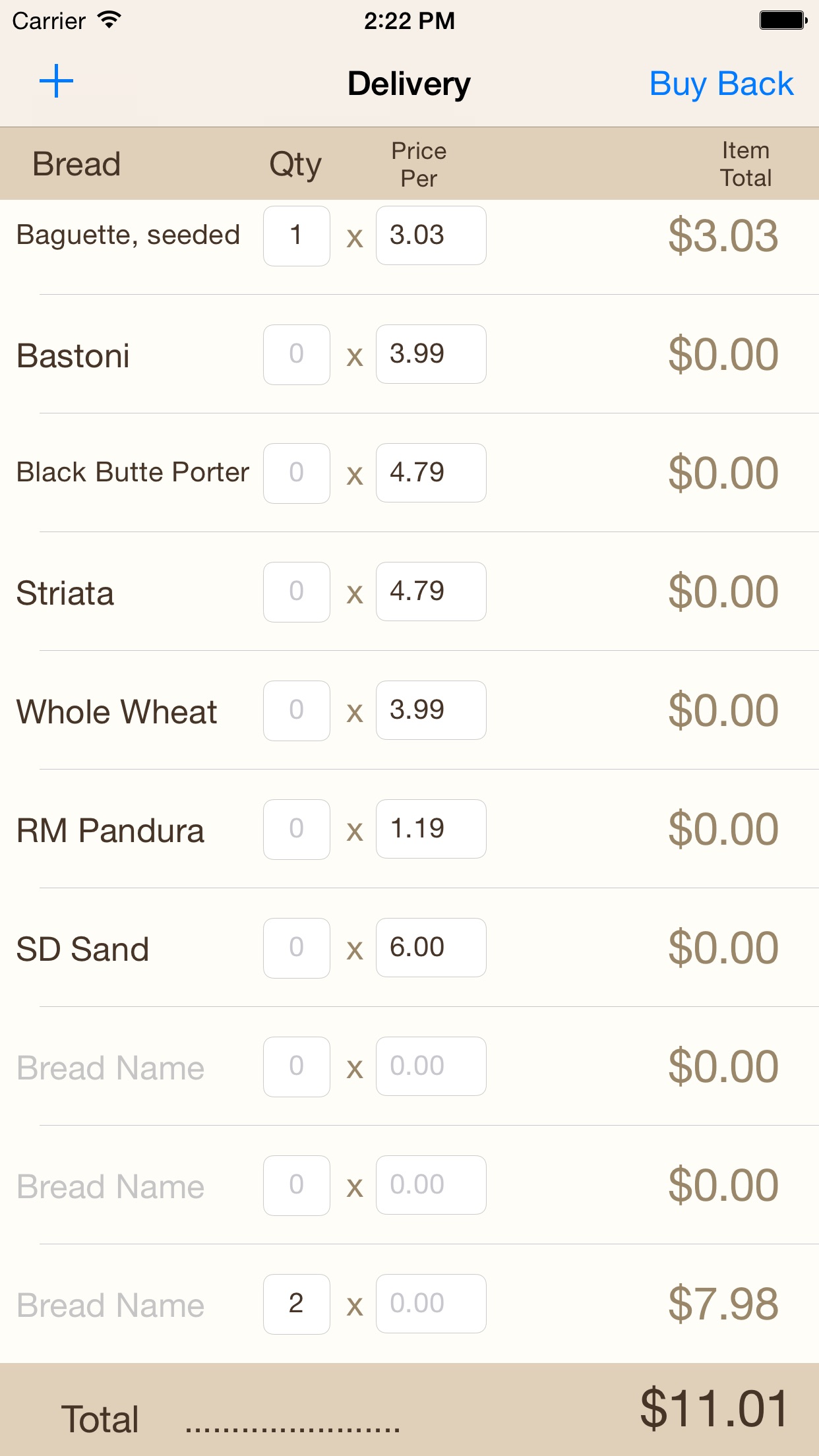 Screenshot 3 of Easy Bread Invoice