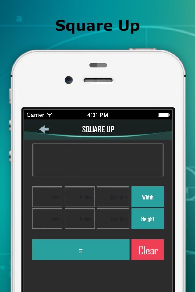 Utility Calculator for Builders - Measuring Stud, Square, Equal, Stair and Concrete screenshot 3