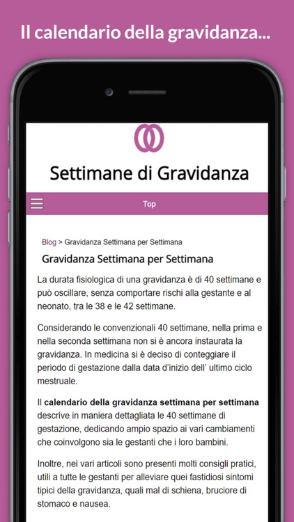 Settimane Gravidanza - Calendario di Gravidanza