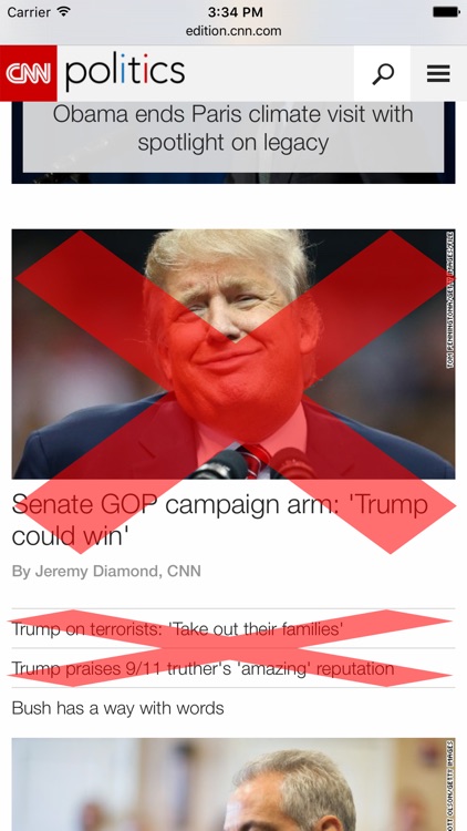Trump Trump - Block Trump content