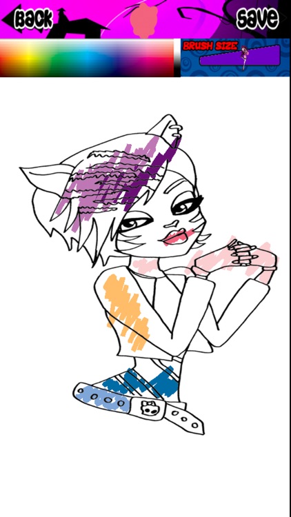 Paint Coloring Girl Gang Monster Edition