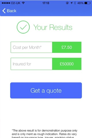 Life Insurance UK Calculator screenshot 2