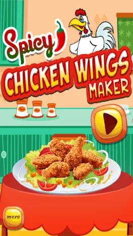 Game screenshot Spicy chicken wings maker – A fried chicken cooking & junk food cafeteria game mod apk
