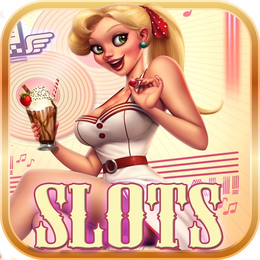 America PinUps Slots Rising Jackpot Win Bonanza 777 Slot Machine Gold Way Icon