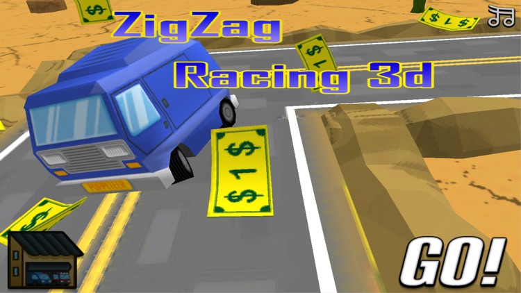 ZigZag Car Racing : Cute Cartoon Race 3d Free Fun Game