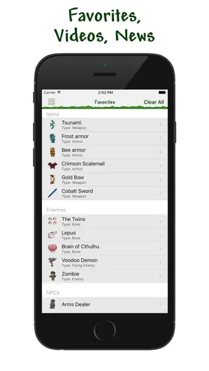 Database For Terraria iPhone-skjermbilde 5