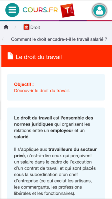 Screenshot #3 pour Cours.fr TSTMG