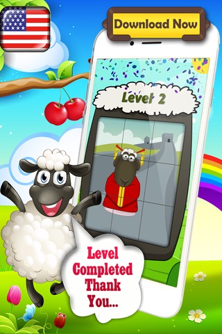 15 Puzzle Sheep Free Classic Sliding Tiles game! - Hard Versionのおすすめ画像2