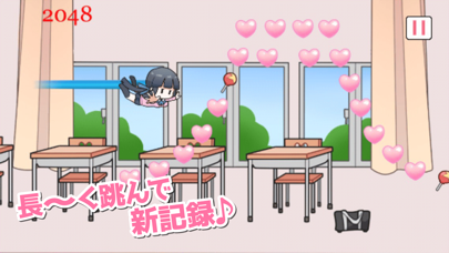 Screenshot #3 pour はねろJK！＊＊簡単フリック操作ゲーム＊＊