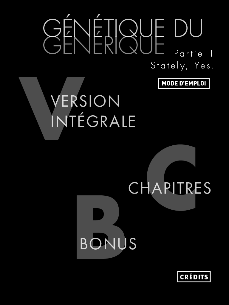 Génétique du générique Partie I  | | Stately, Yes. screenshot 2