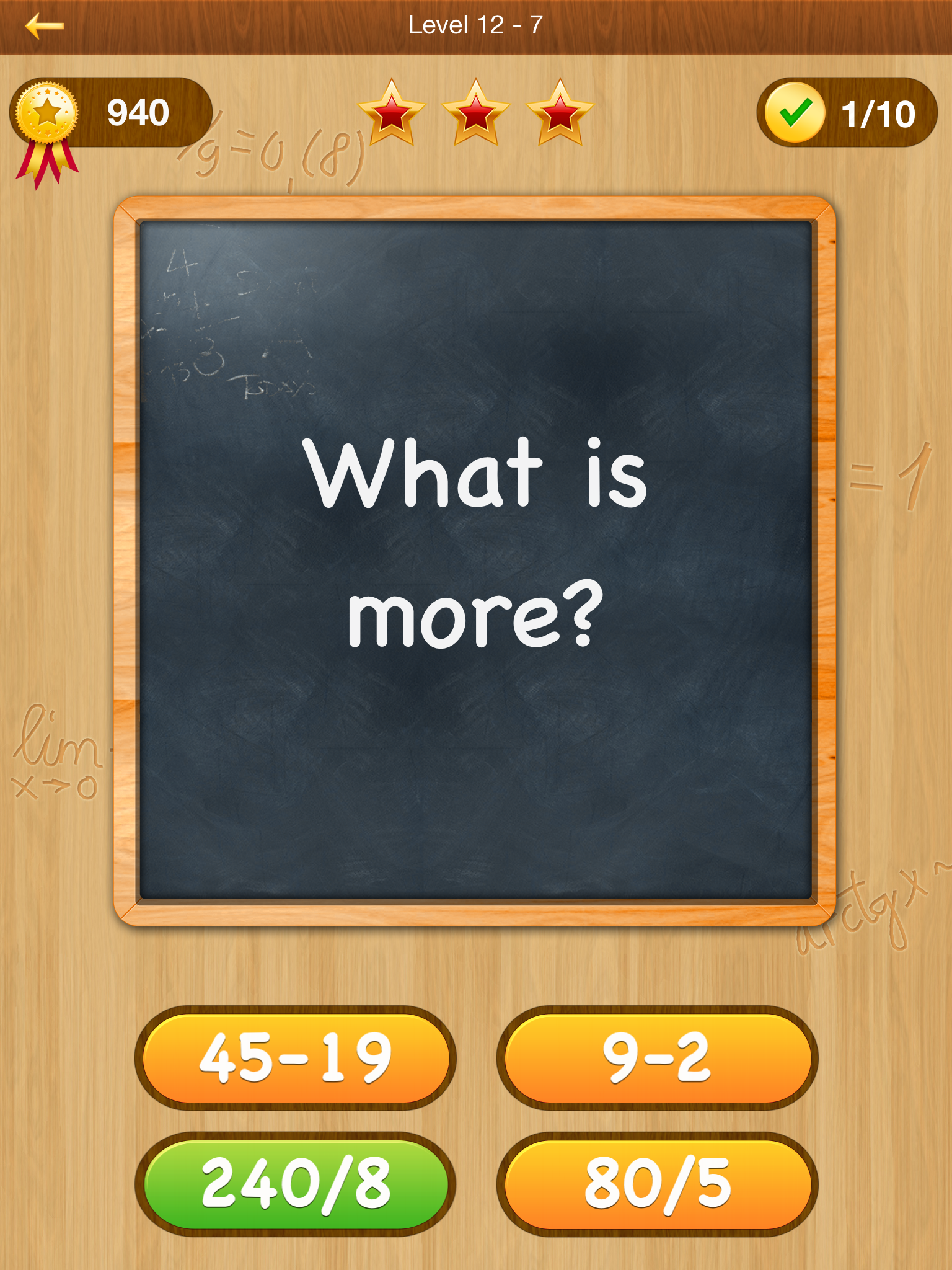 Math Master - education arithmetic puzzle games, train your skills of mathematics screenshot 8