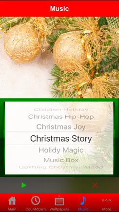 Christmas All-In-One (Countdown, Wallpapers, Music) iPhone image 3