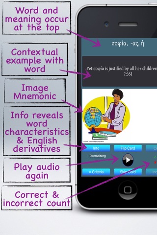 Multimedia Flashcards for Croy's Primer of Biblical Greek screenshot 3