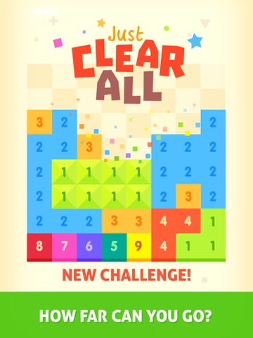 Just Clear All - popping numbers puzzle game iPad screenshot 1 - Games app
