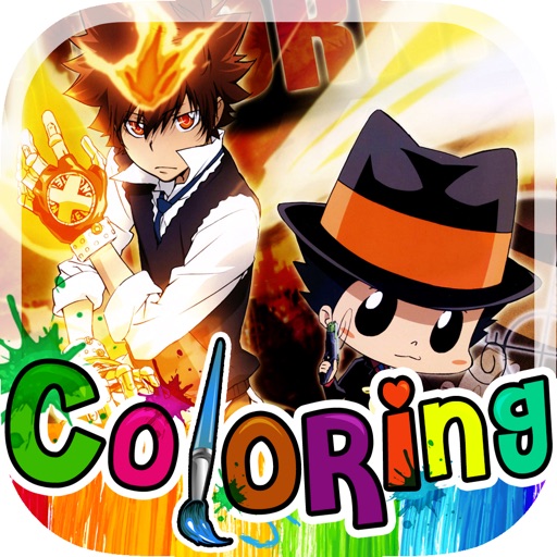 Coloring Anime & Manga Book : Painting on Picture Katekyō Hitman Reborn! icon