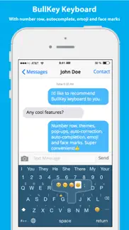 bullkey - convenient keyboard with number row айфон картинки 1