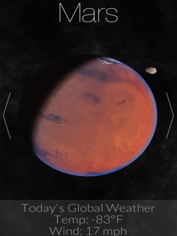 Planetary Weather iPad screenshot