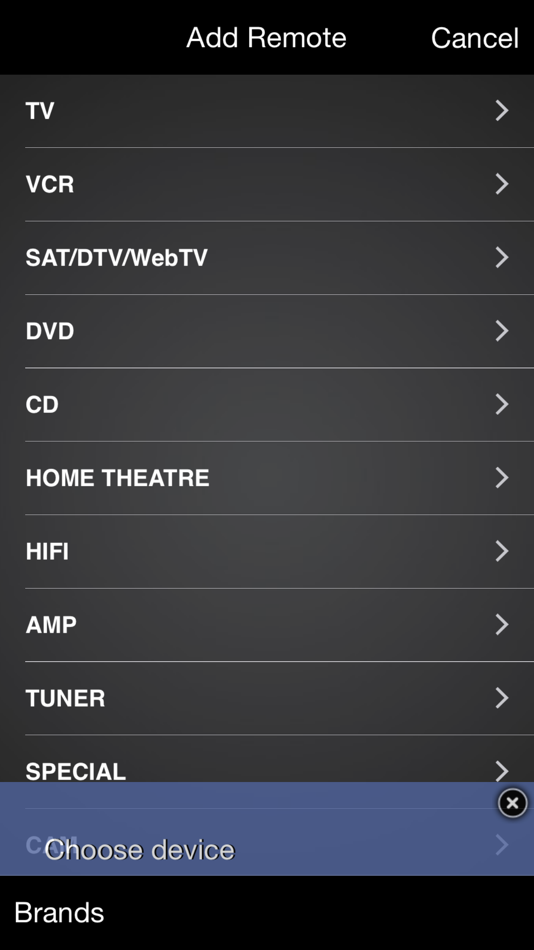 #3. iR Universal Remote Control (iOS) 由: Oliver Foelz