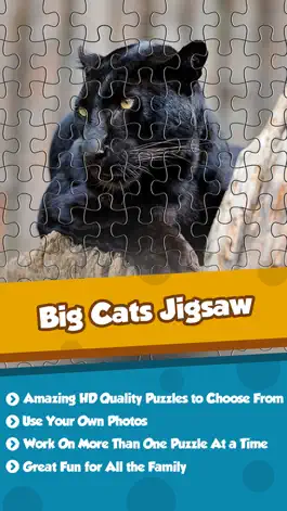 Game screenshot Big Cats Puzzle 4 Kids Endless Jigsaw-Adventure mod apk