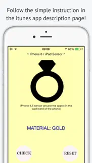 goldmeter - real gold detector iphone screenshot 3