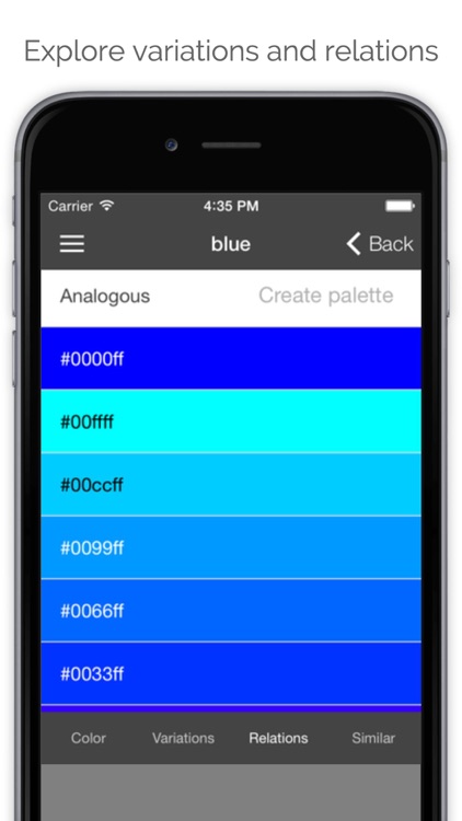 Colore: explore and choose colors, for design and fun