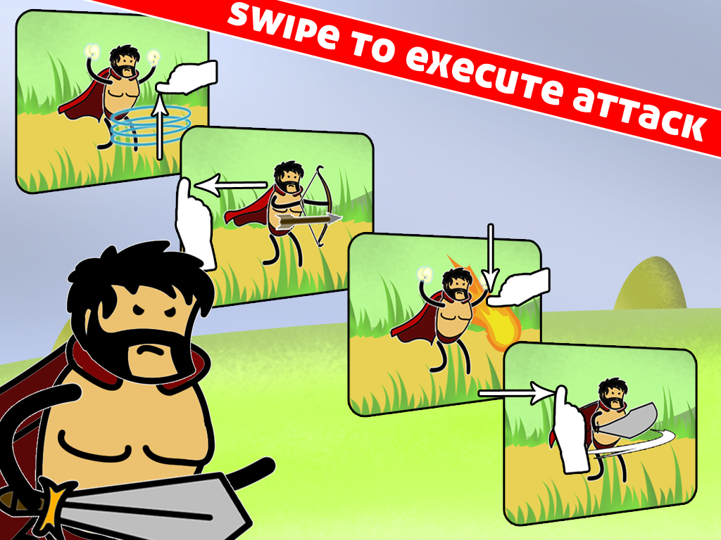 Swipe Heroes - The Endless Medieval Gauntlet screenshot 10