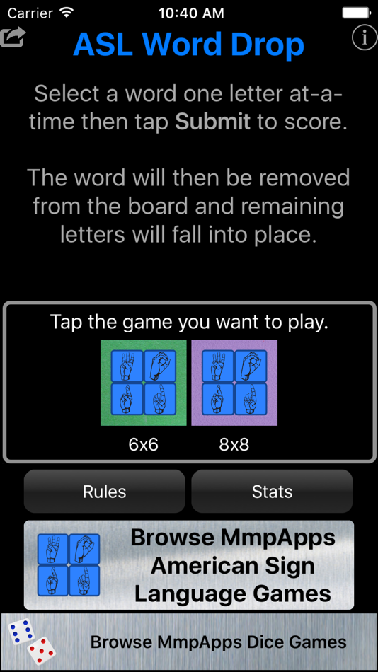 #1. ASL Word Drop (iOS) 由: MmpApps Corp.