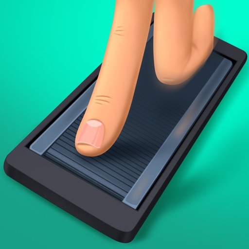 Running track for fingers Icon