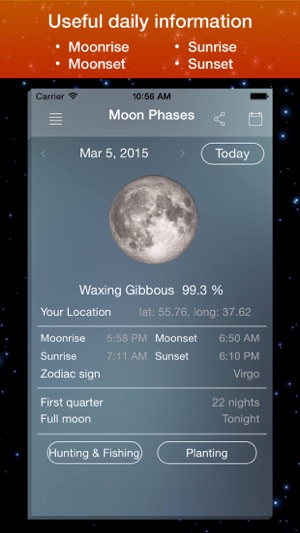 Moon Phase Calendar .