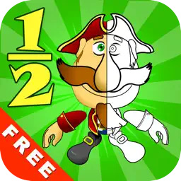 Fractions and Smart Pirates. Free app icon