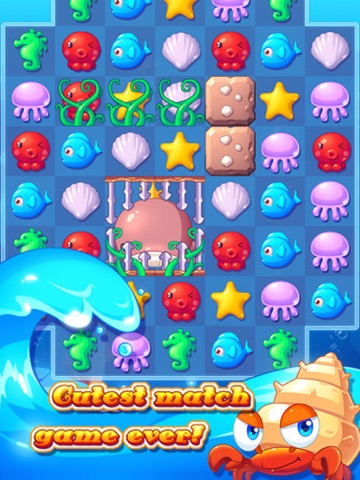 Screenshot #5 pour Ocean Joy - 3 match Mermaid splash puzzle game