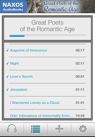 Great Poets of the Romantic Age: Audiobook App screenshot 3