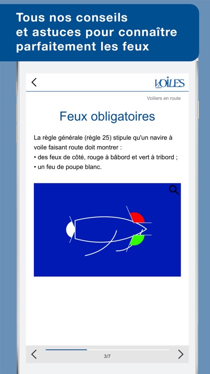 Feux & marques des navires - Voiles et voiliers - Au programme du Permis Côtier screenshot-3