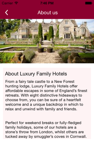 Luxury Family Hotels screenshot 2