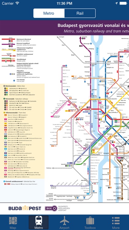 Budapest Offline Map - City Metro Airport