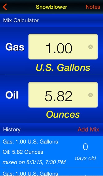 Gas Mix - 2 Cycle Fuel Mix Calculatorのおすすめ画像2