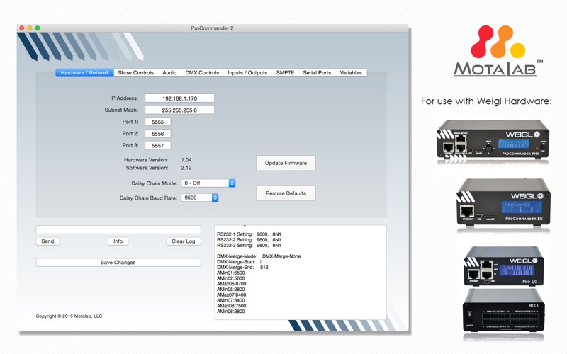 Weigl Hardware Configurator screenshot
