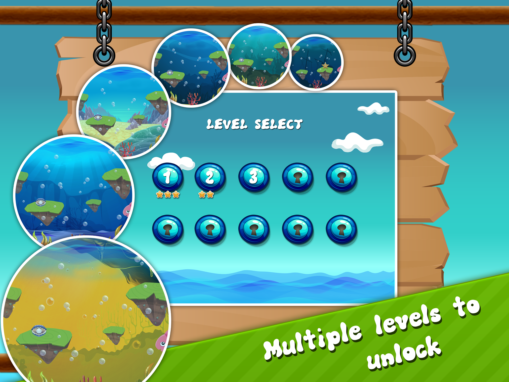 Hooky Worm The challenging Game to get coins and catch a fish For Kids.