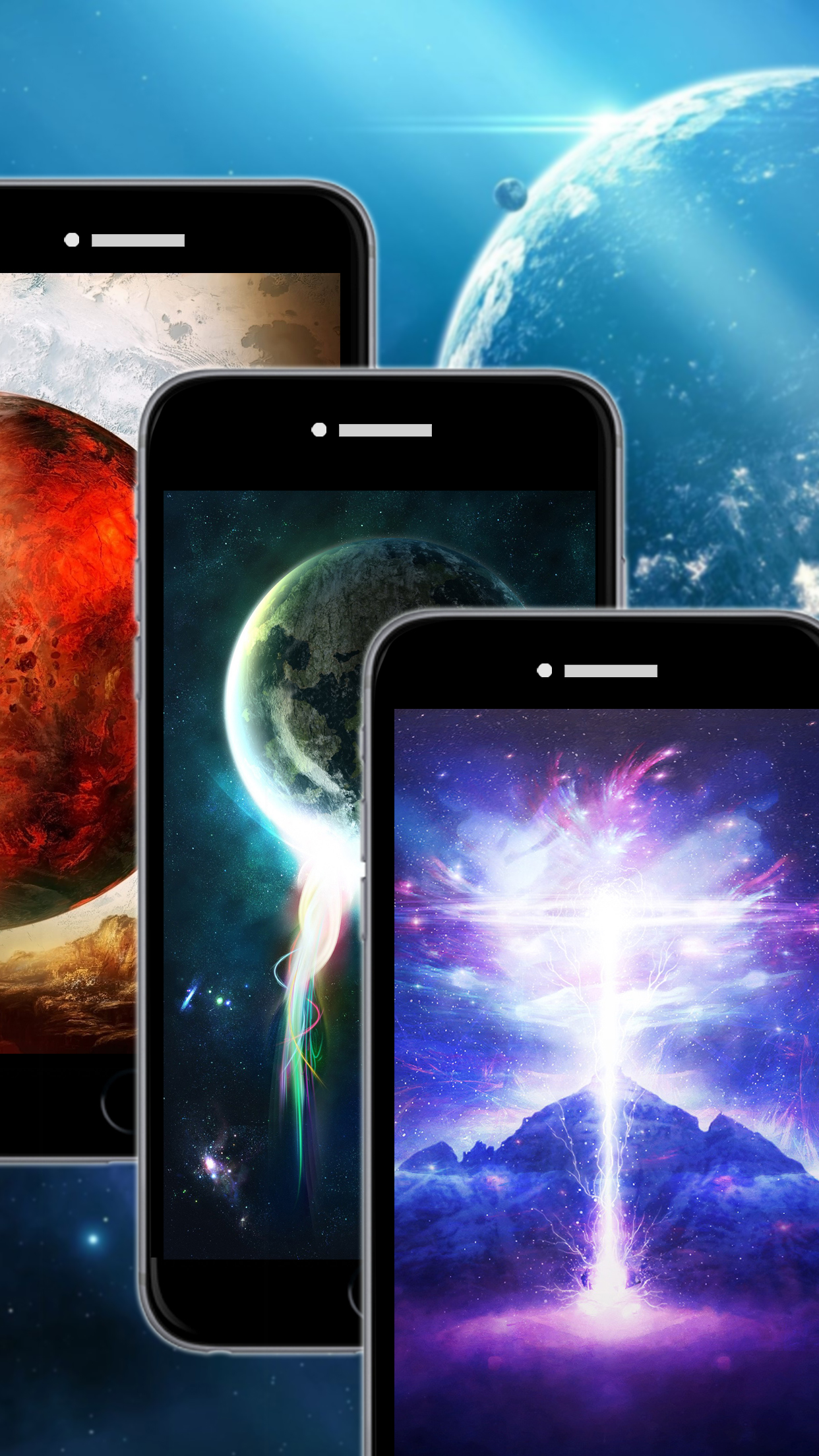 Galaxy Space Wallpapers & Backgrounds - Custom Home Screen Maker with HD Pictures of Astronomy & Planet