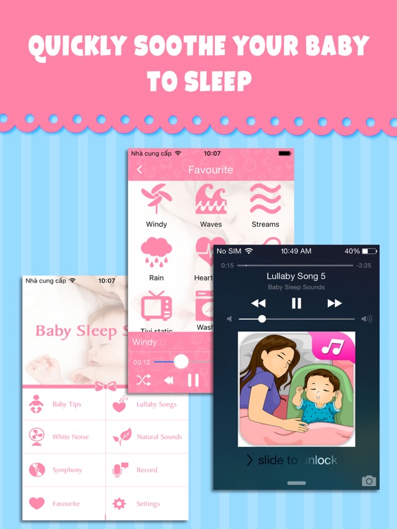Baby Sleep Sounds - Relaxing music & white noise for calming your baby to sleepのおすすめ画像3