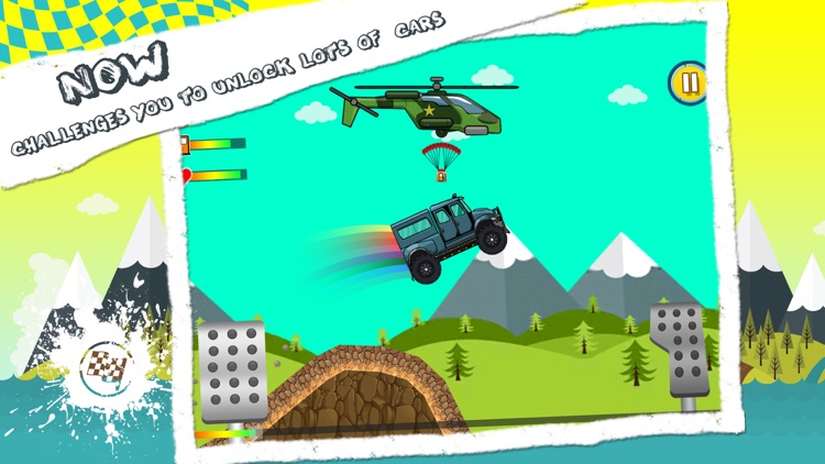 Go Crazy Mountain Cimbers Racing : Jumping Car with racing with police car, truck, jeep and tanker screenshot-4