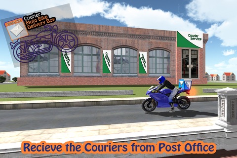 Postman Courier Moto Bike Rider Delivery Boy Simulator screenshot 4